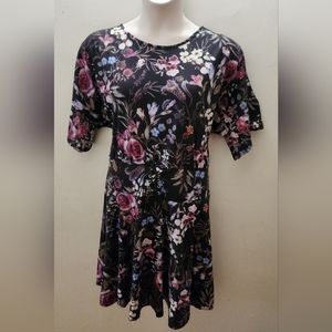Simply Be floral off the shoulder boho mini dress